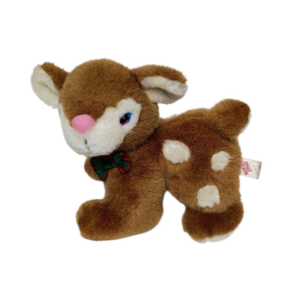 Rare Vintage‎ Sugar Loaf Small Deer Plush Stuffed Animal Toy Christmas Time Deer
